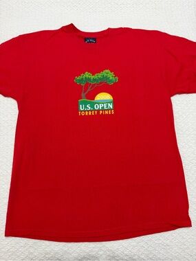 The Official U.S. Open Golf Collection 2008 Torrey Pines T-shirt Red Size XL